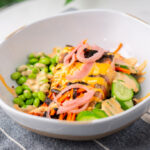 West Coast Bowl - Tamari salmon with spicy mayo